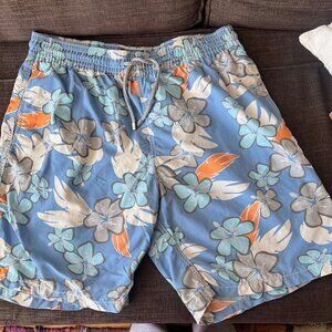 VILEBREQUIN  Men's Blue Floral Swim Shorts Size X-Large